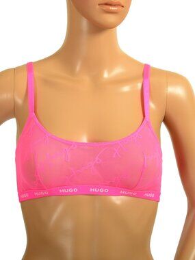 Hugo Boss Women's "HUGO LACE" See Through Bralette Bra US S IT 40